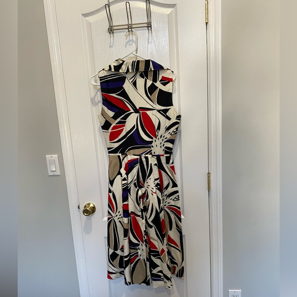 Kenneth Cole Reaction Vibrant Floral Midi Dress - Picture 7 of 14